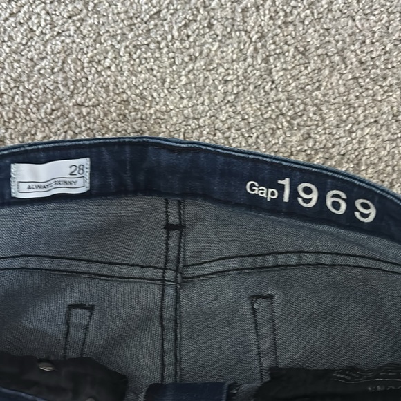 Gap Always Skinny Ankle Zip Jeans Size 28 - Picture 7 of 7